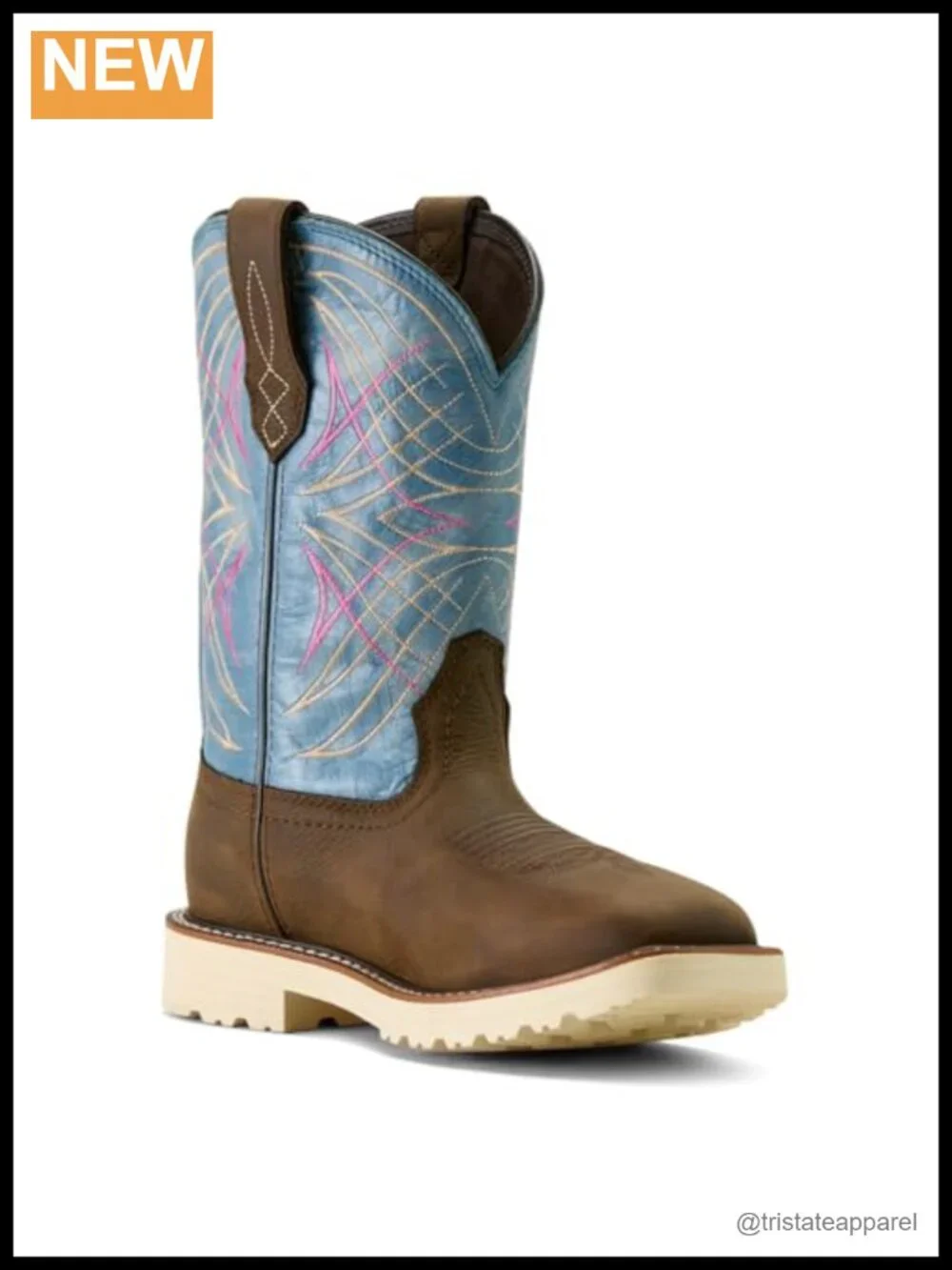 Ariat Women's Activator Waterproof Wide Square Toe Work Boot